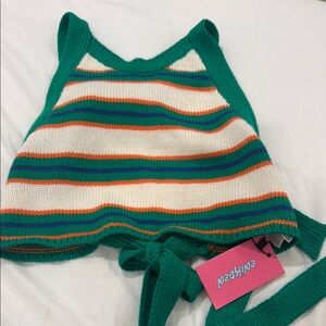 Edikted Multicolor Striped Knit Top